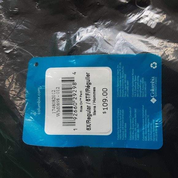 Columbia Big Men's Insulated Ride On Ski 🏂Snow Pant - Picture 2 of 5